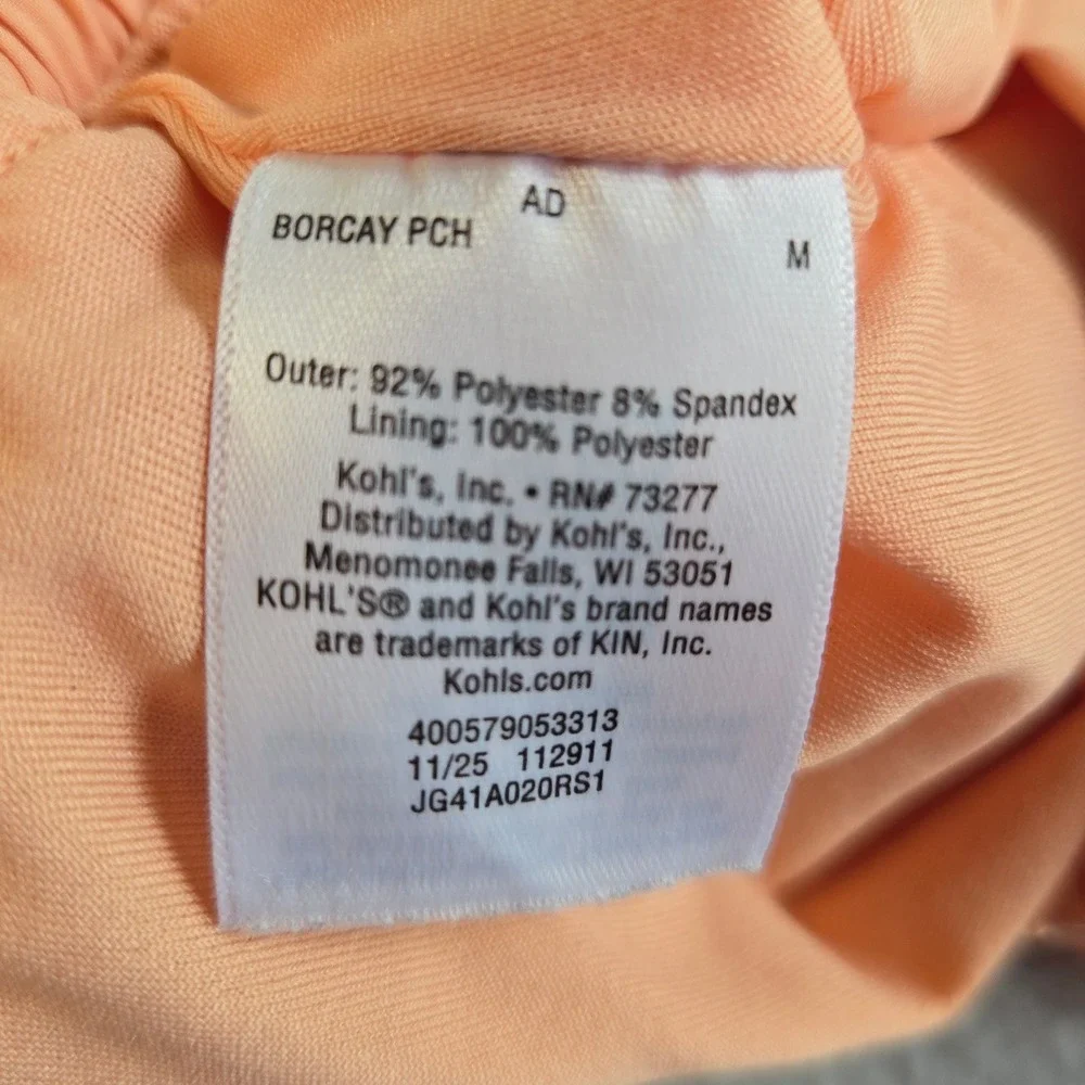 SO Athletic Shorts Womens Medium Peach Smocked Waist Mesh Panel JG41A020RS1
